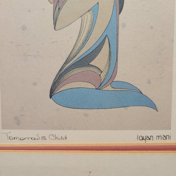 Tomorrows Child Print by Maxine Noel Indigenous Sioux Artist 14 x 11 Matted - Picture 3 of 6